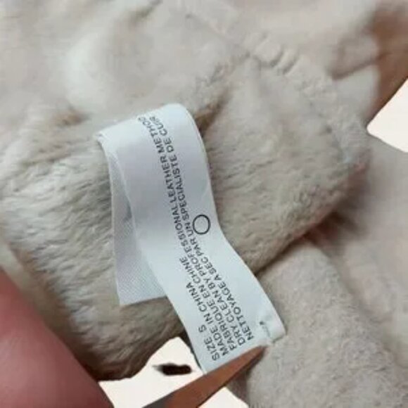 Adrienne Landau Beige Long Leather Gloves - Picture 3 of 6